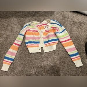 Jessica Simpson colorful striped sweater